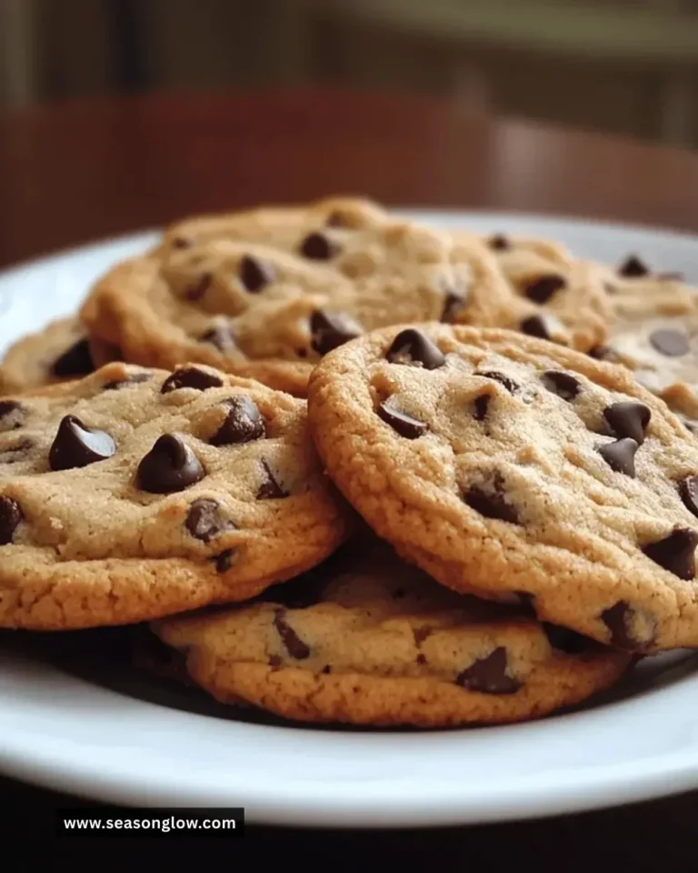 Delicious classic chocolate chip cookies fresh out of the oven