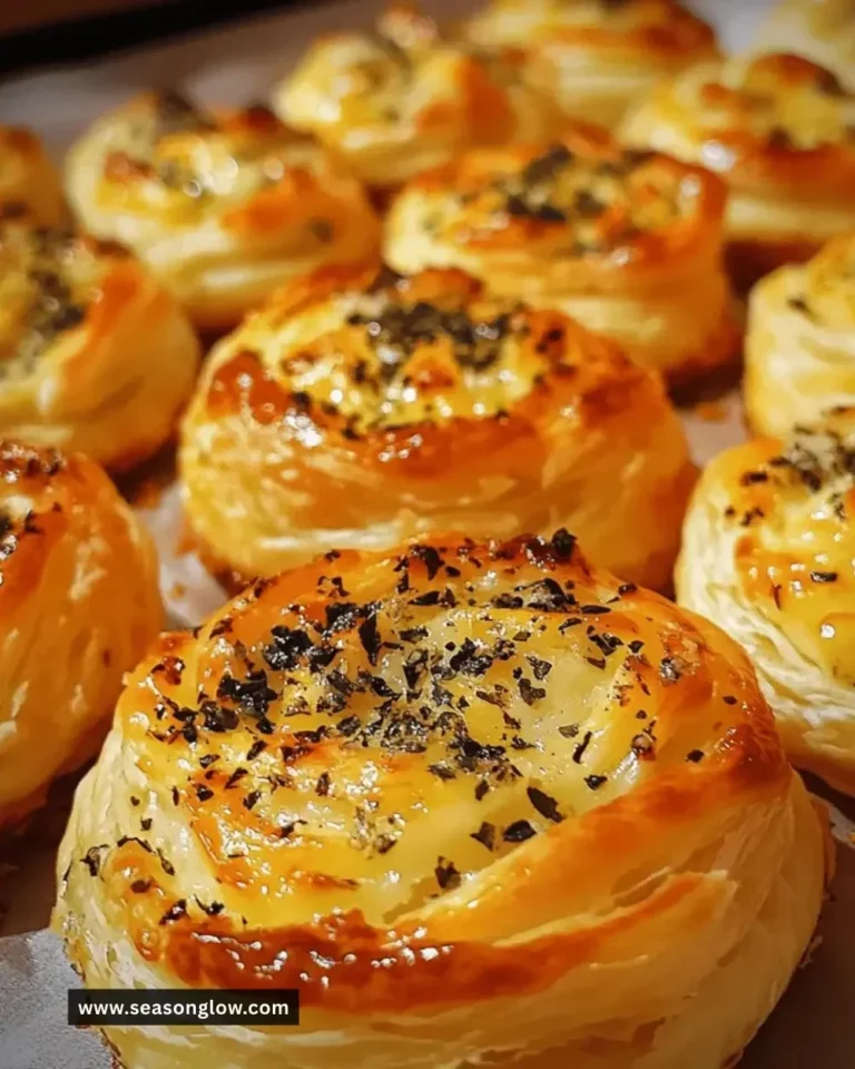 Savory cheese and herb puffs on a plate, perfect for snacks.