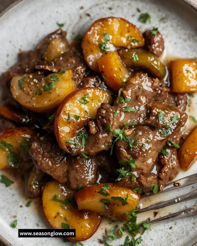 Delicious Apple Vinegar Braised Beef Short Ribs served on a plate