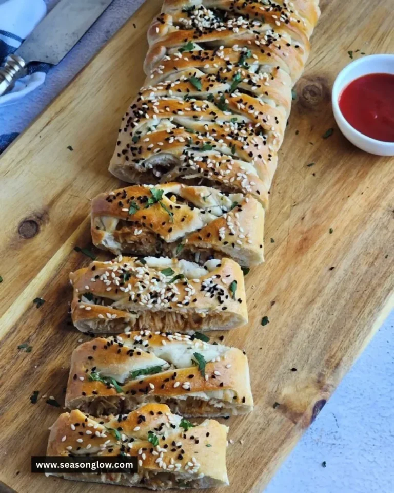 Homemade Braided Chicken Bread fresh out of the oven