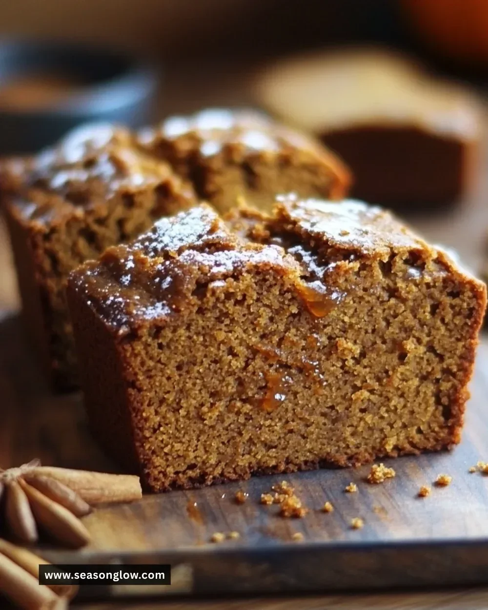 Delicious Chai Spice Maple Pumpkin Bread baked with warm spices