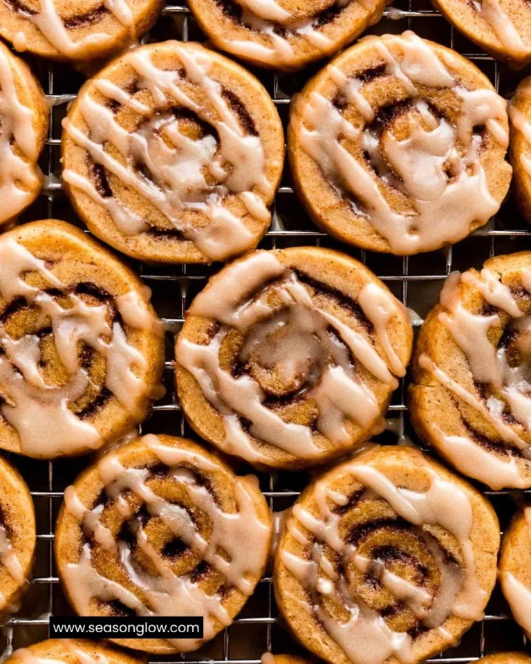 Delicious homemade Pumpkin Spice Roll Cookies on a festive plate