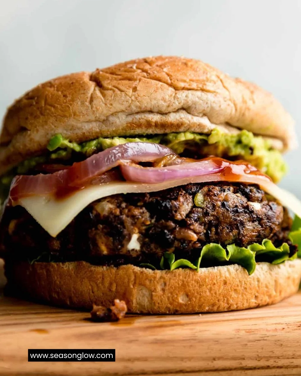 Delicious black bean burgers served with fresh toppings and sides
