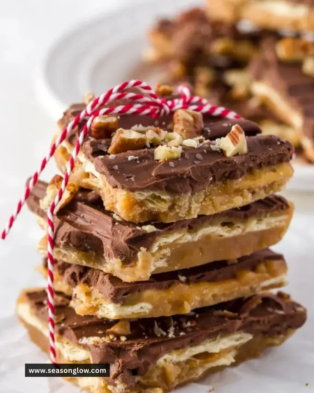 Easy Christmas Crack recipe with Saltine crackers and toffee for holiday treats.