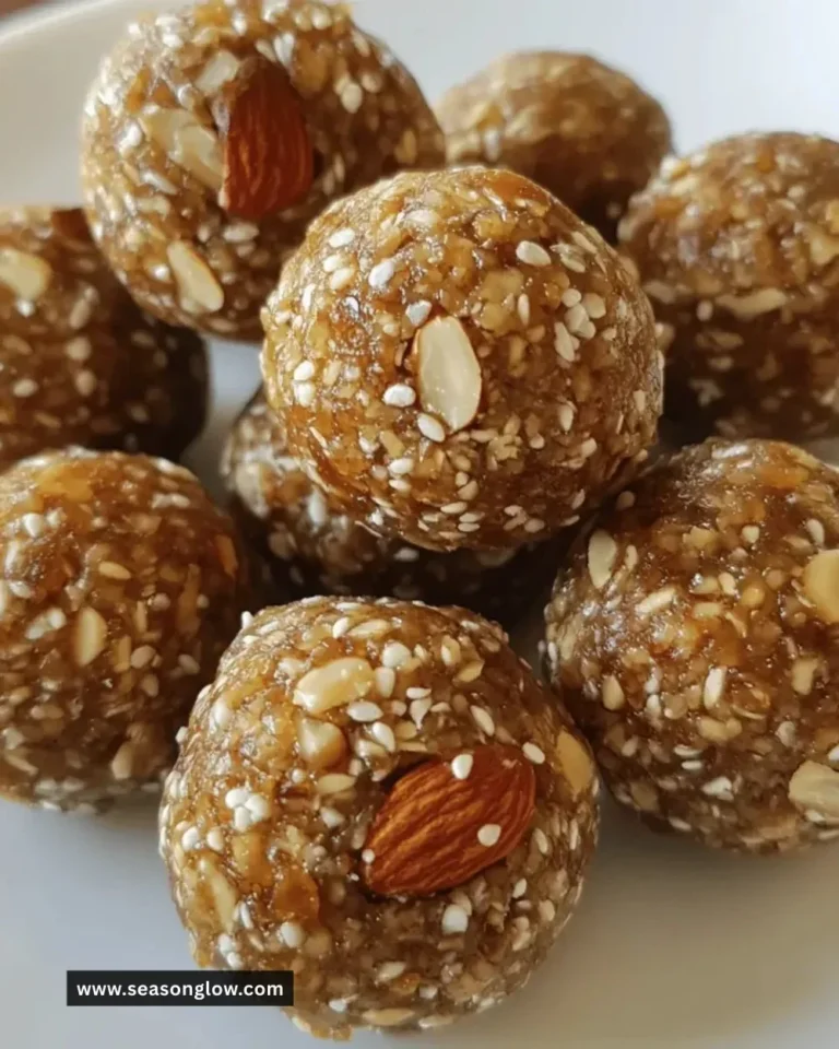 Homemade Almond-Date Energy Balls recipe with nuts and dates.
