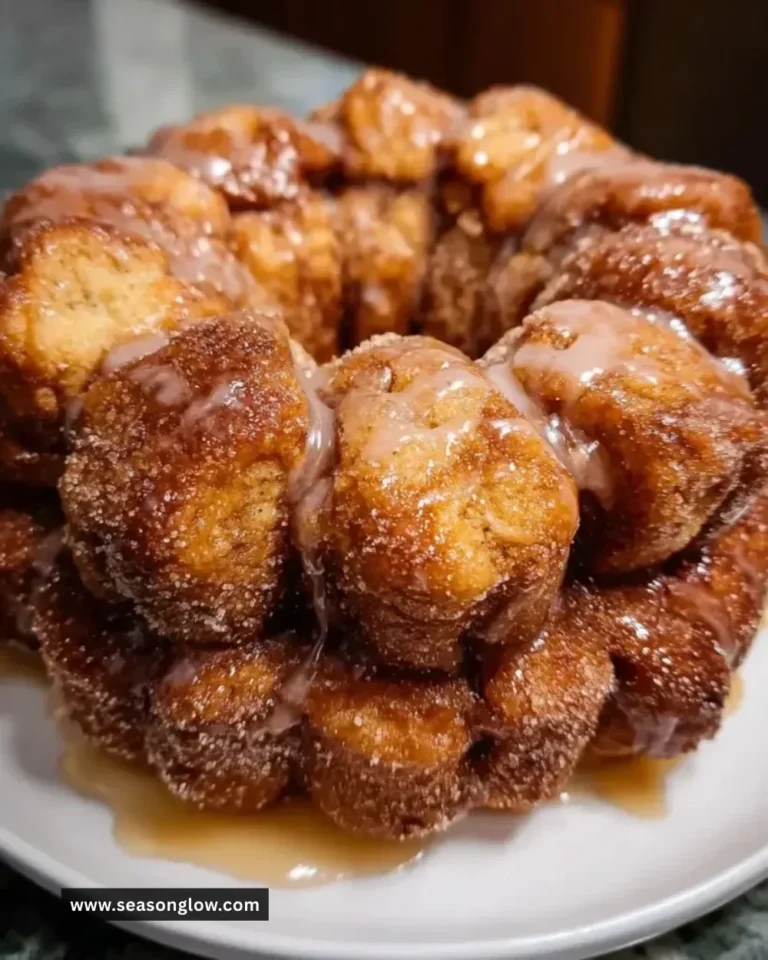 Delicious easy Christmas morning monkey bread with gooey caramel and cinnamon