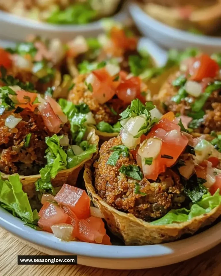 Mini falafel salad cups with fresh vegetables and tahini sauce
