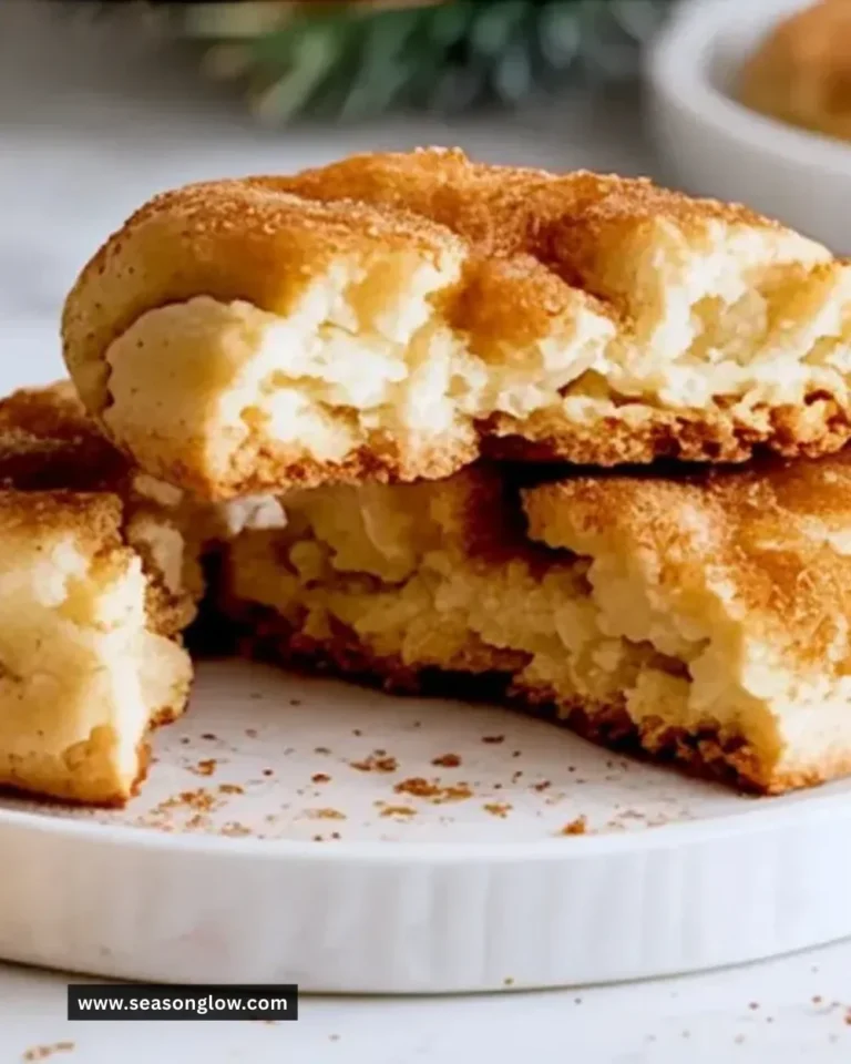 Delicious Eggnog Snickerdoodles cookies on a festive platter
