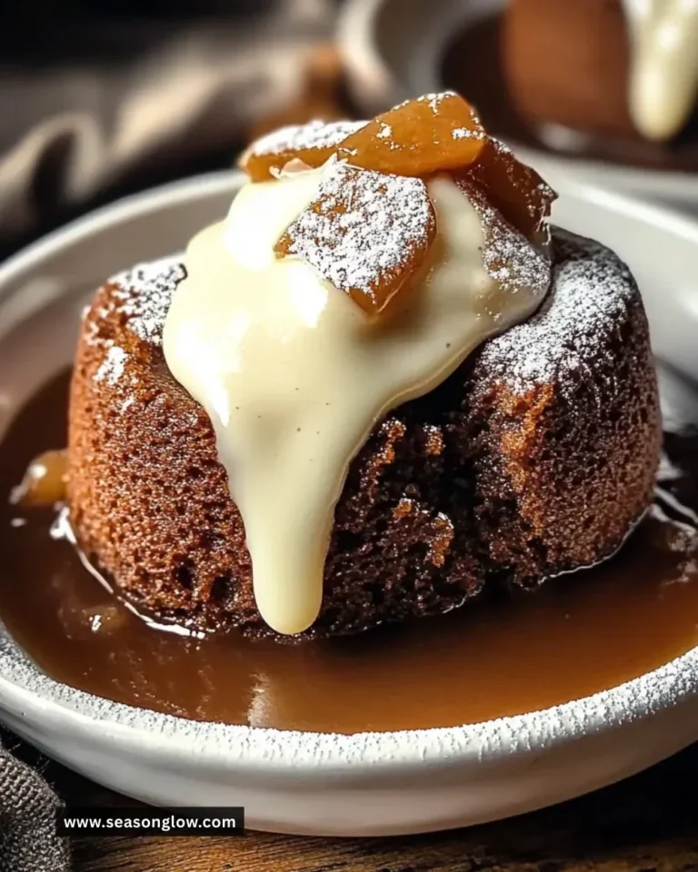 Delicious gingerbread pudding cake topped with cream and spices