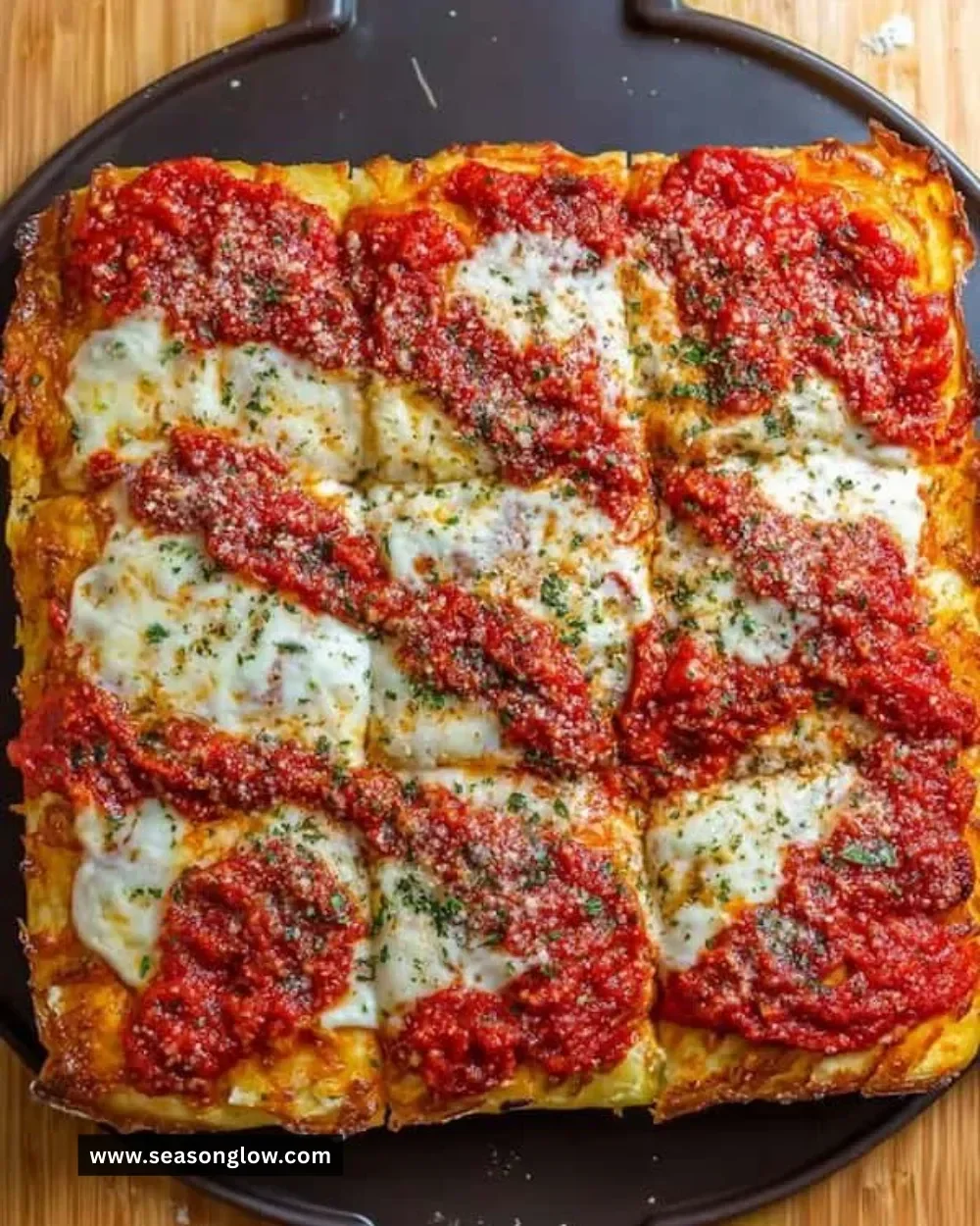 Delicious homemade Sicilian pizza with crispy crust and fresh toppings