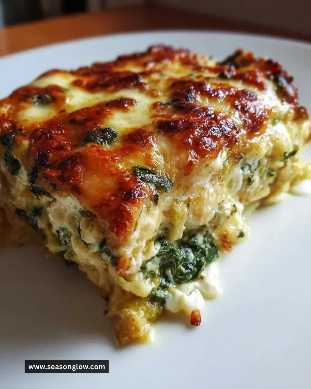 Delicious spinach and squash casserole, a healthy baked dish