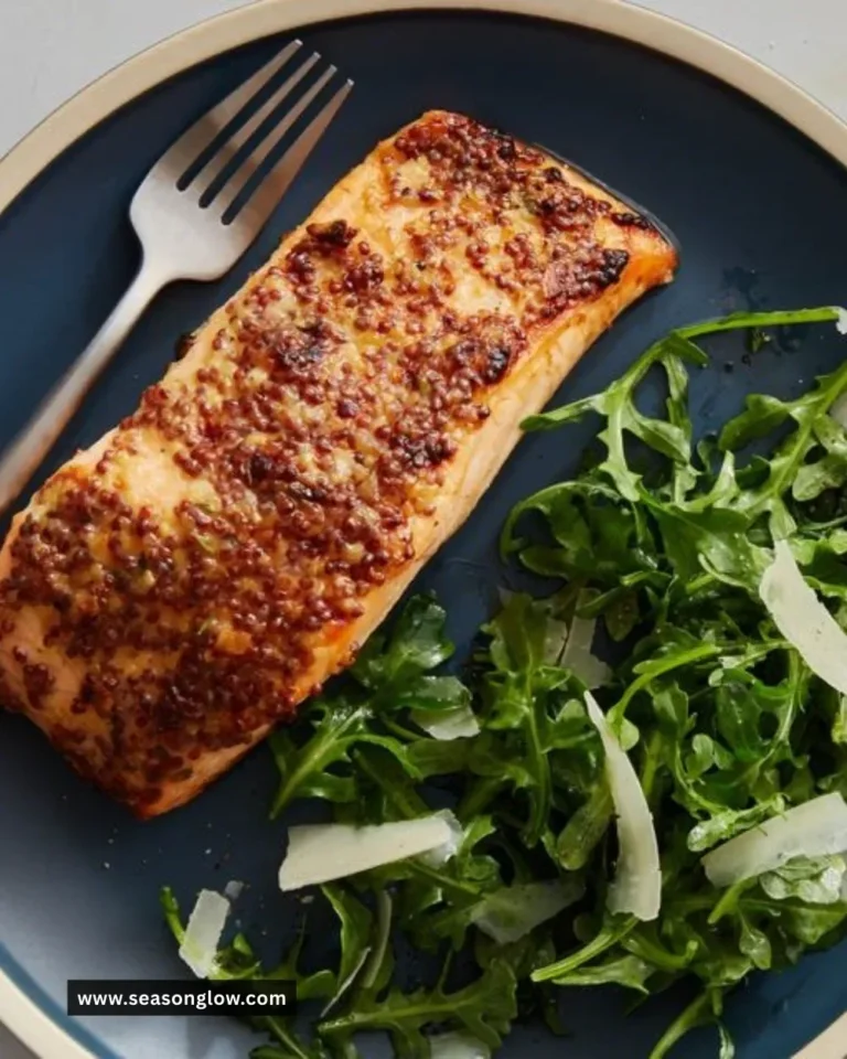 Delicious air fryer salmon served with vegetables on a plate