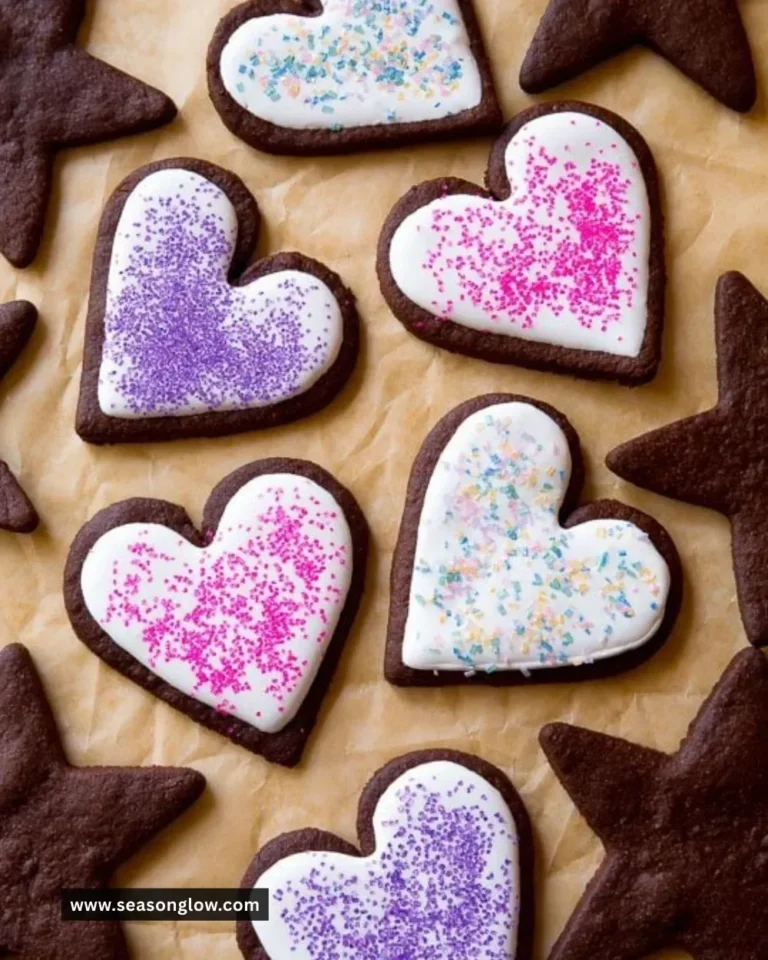 Delicious homemade chocolate sugar cookies on a plate