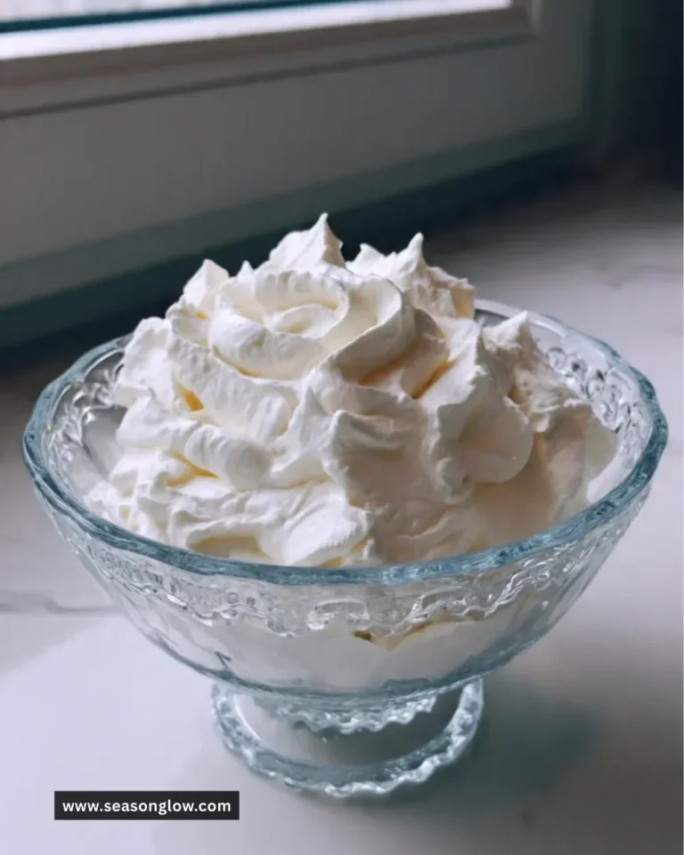 Bowl of Chantilly cream, a light and fluffy whipped cream to enhance desserts