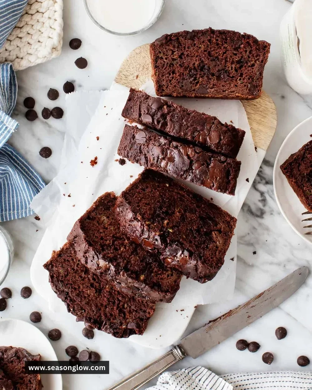 Delicious chocolate zucchini bread with rich chocolate flavor and healthy zucchini