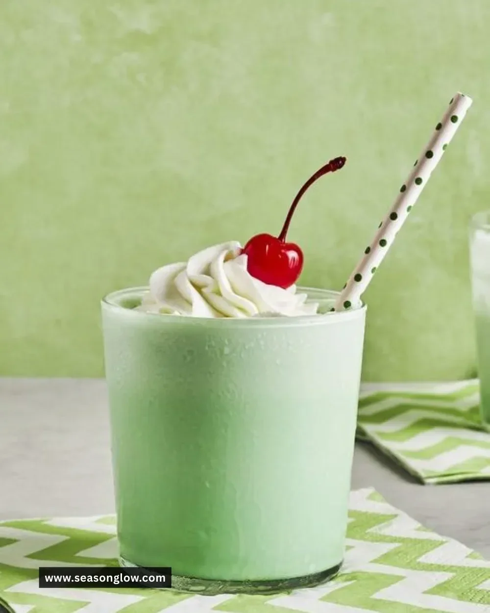 Homemade Shamrock Shake inspired by McDonald's recipe