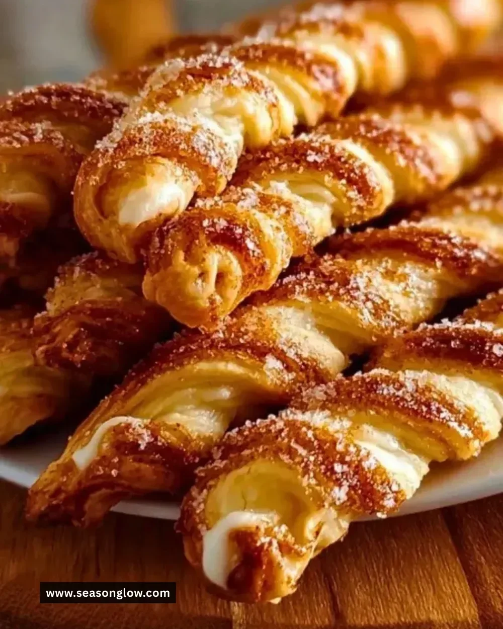 Delicious homemade cinnamon twists ready to enjoy