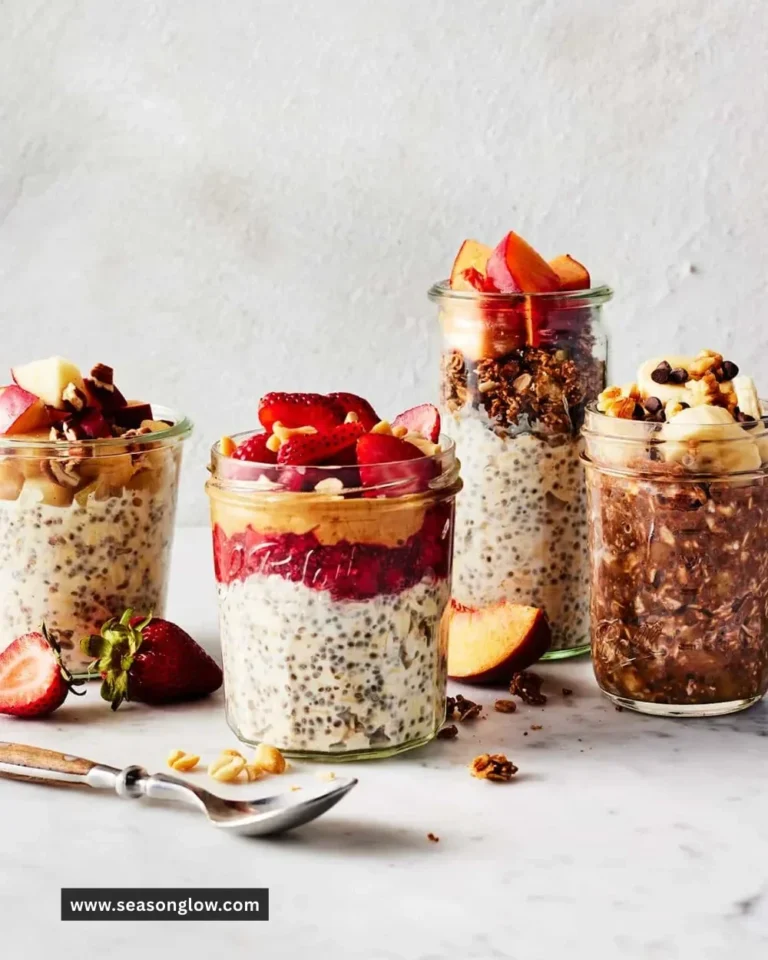 Bowl of healthy breakfast oats topped with fruits and nuts