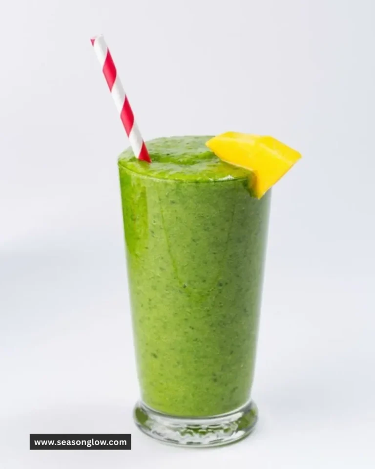 Refreshing green smoothie packed with vitamins and nutrients.