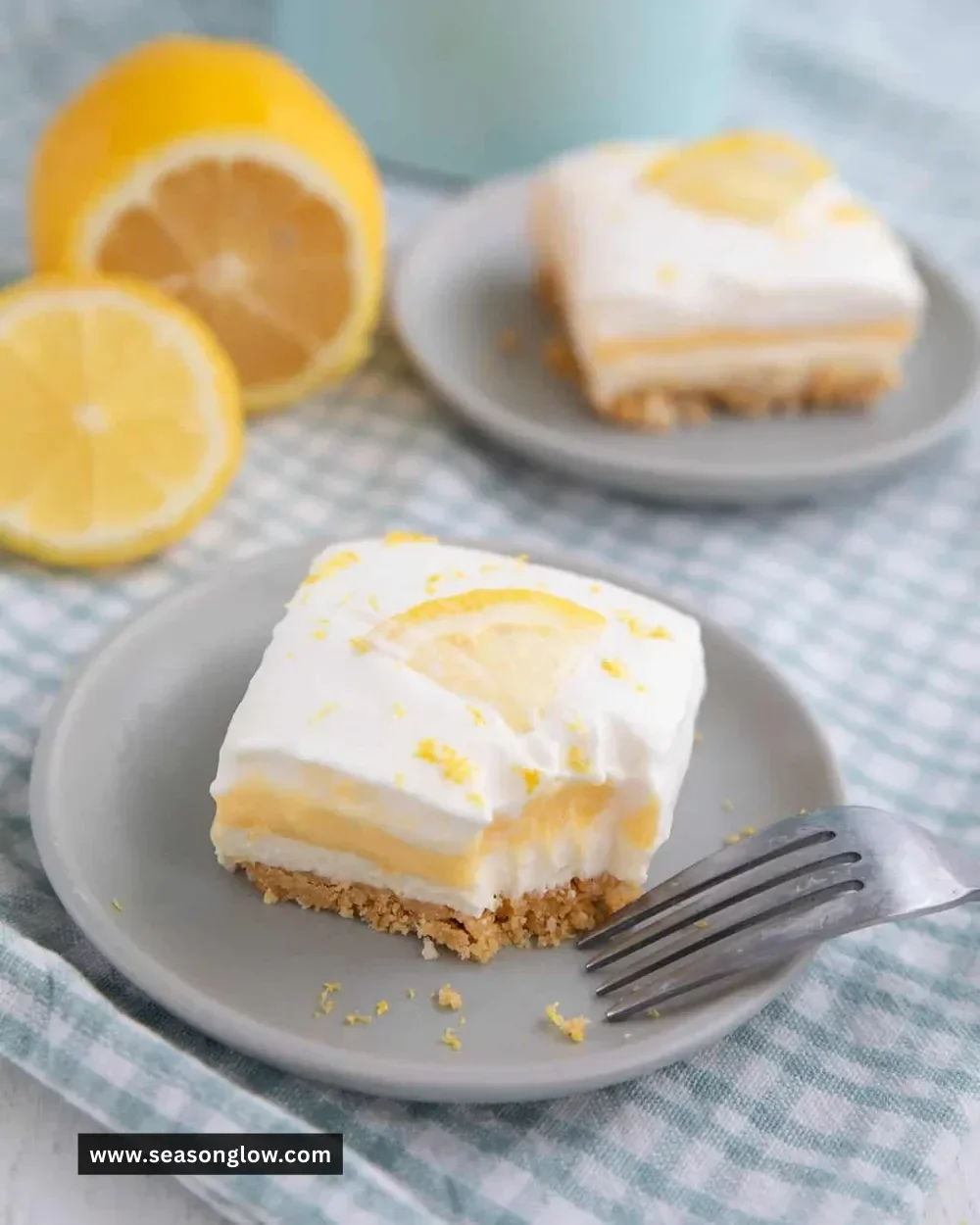 Delicious Keto Lemon Lush dessert with a vibrant lemon topping
