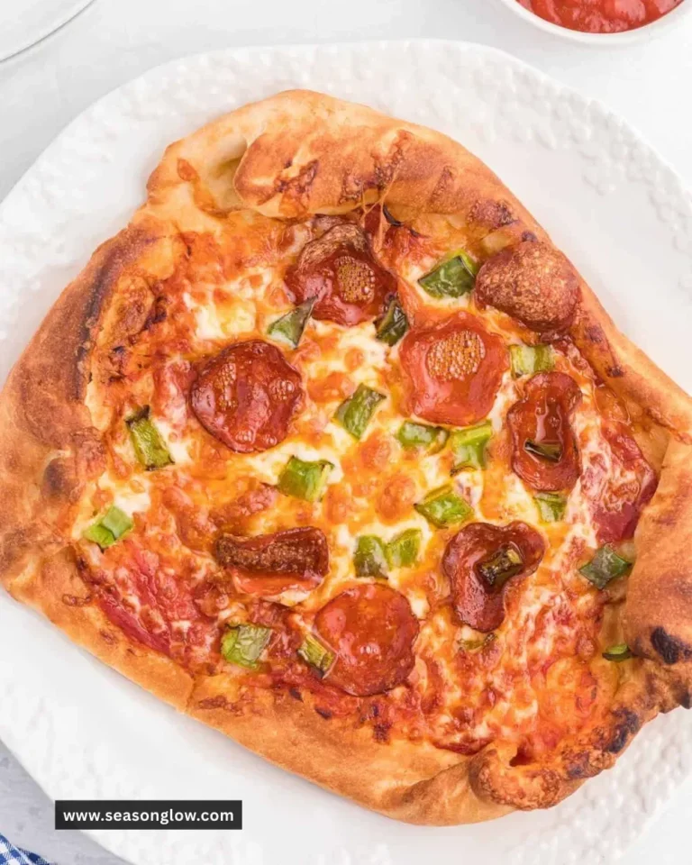 Homemade Ninja Air Fryer Pizza served with fresh toppings