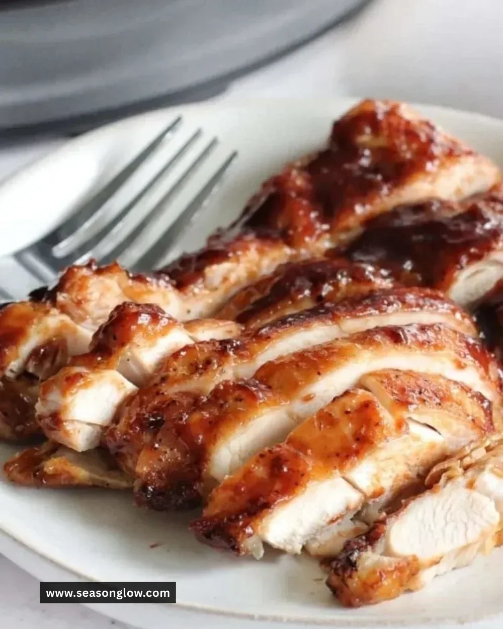 Ninja Foodi chicken thighs cooked to perfection, juicy and flavorful