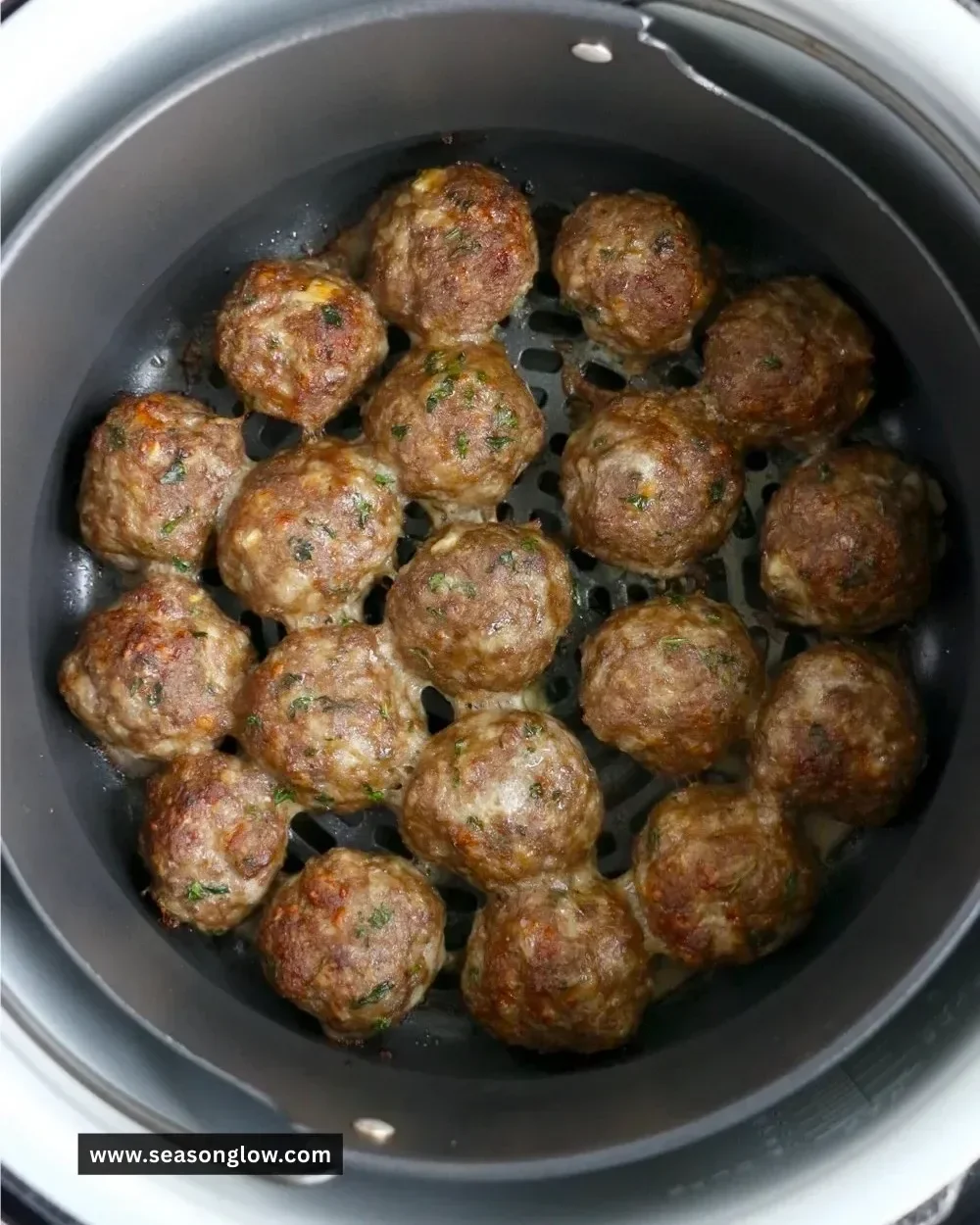 Delicious homemade meatballs cooked in a Ninja Foodi