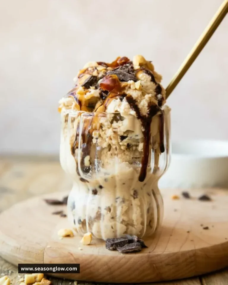 Delicious and healthy protein ice cream in a bowl