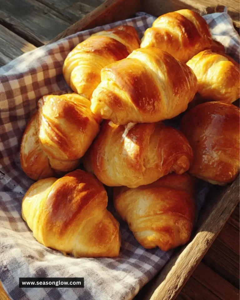 Freshly baked Sausage Kolaches filled with savory sausage