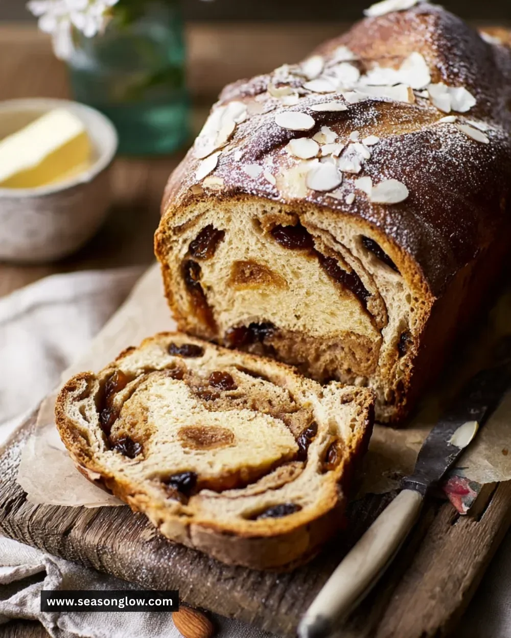 Simnel Spiced Breakfast Loaf with dried fruits and spices, perfect for breakfast.