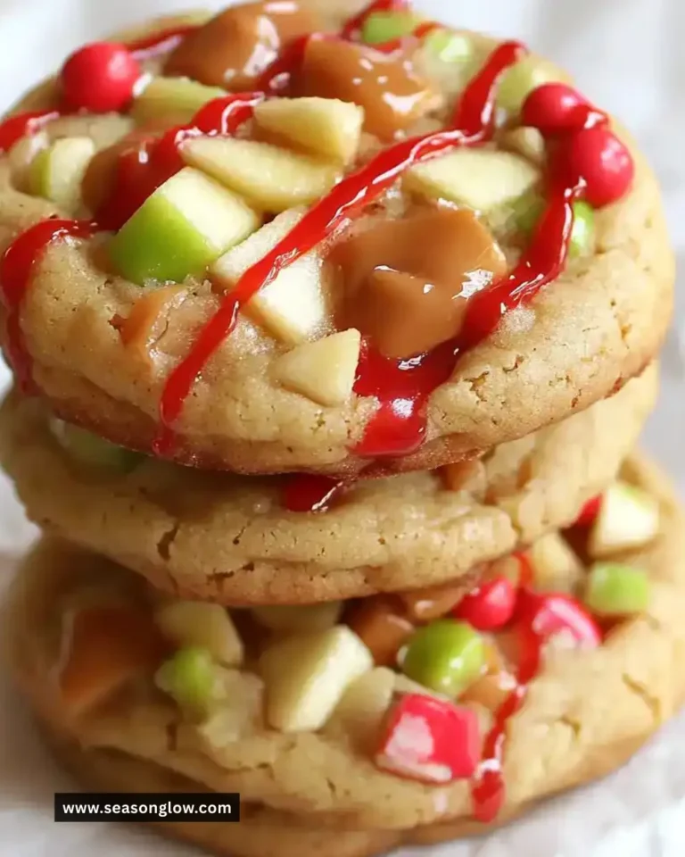Delicious Candy Apple Cookies with a sweet and chewy texture