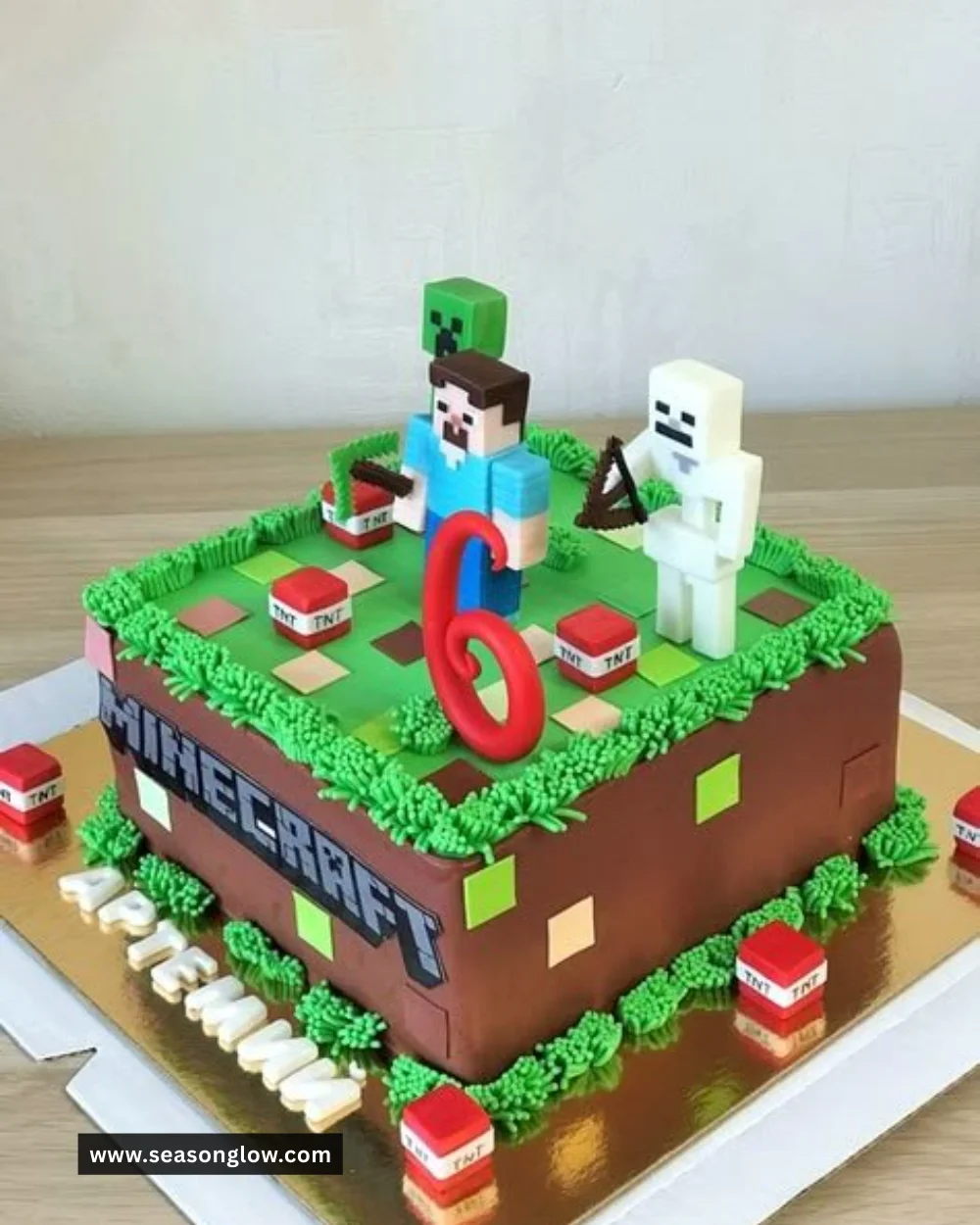 Delicious Minecraft Cake designed for gaming enthusiasts