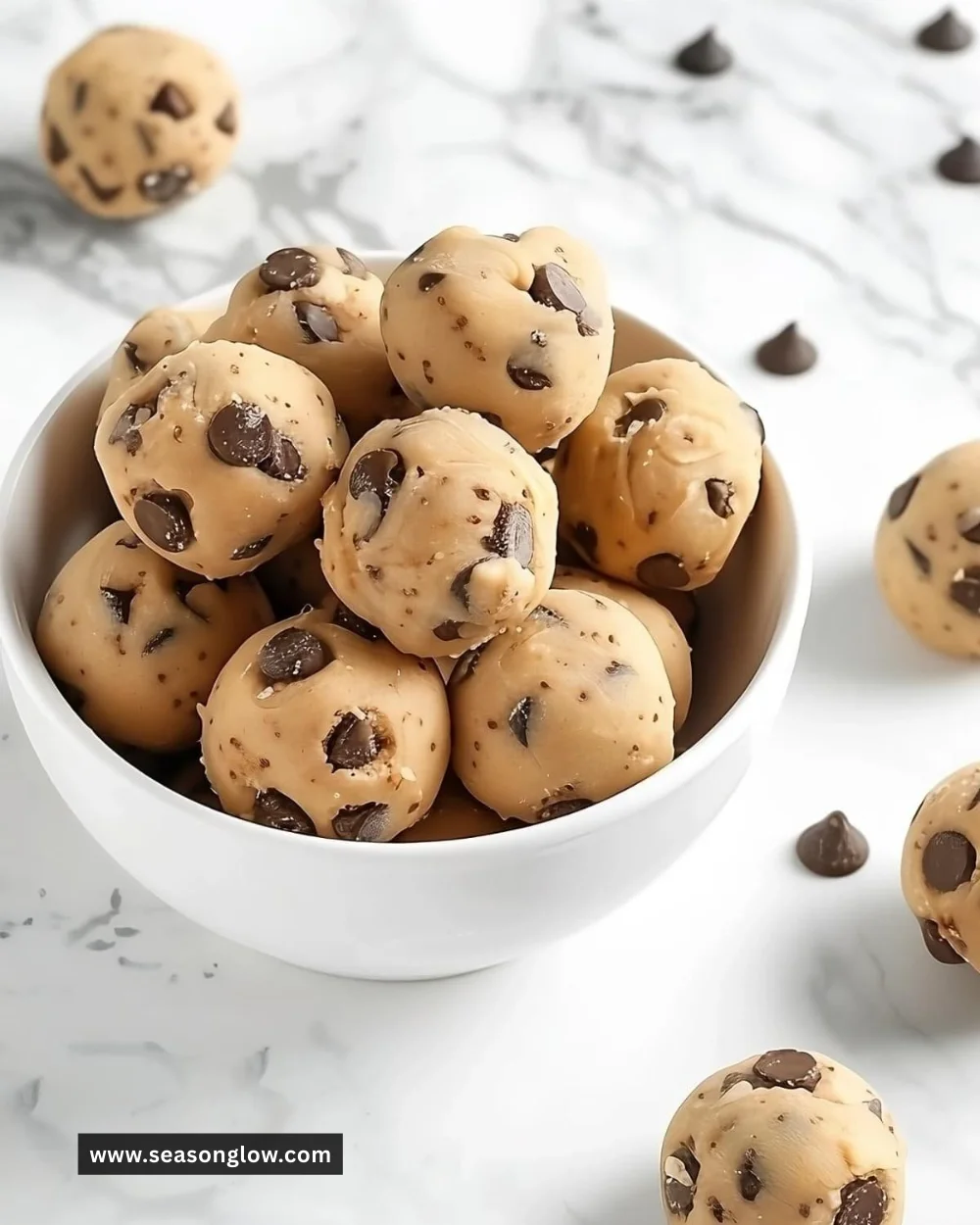 Delicious no-bake cookie dough bites ready to enjoy
