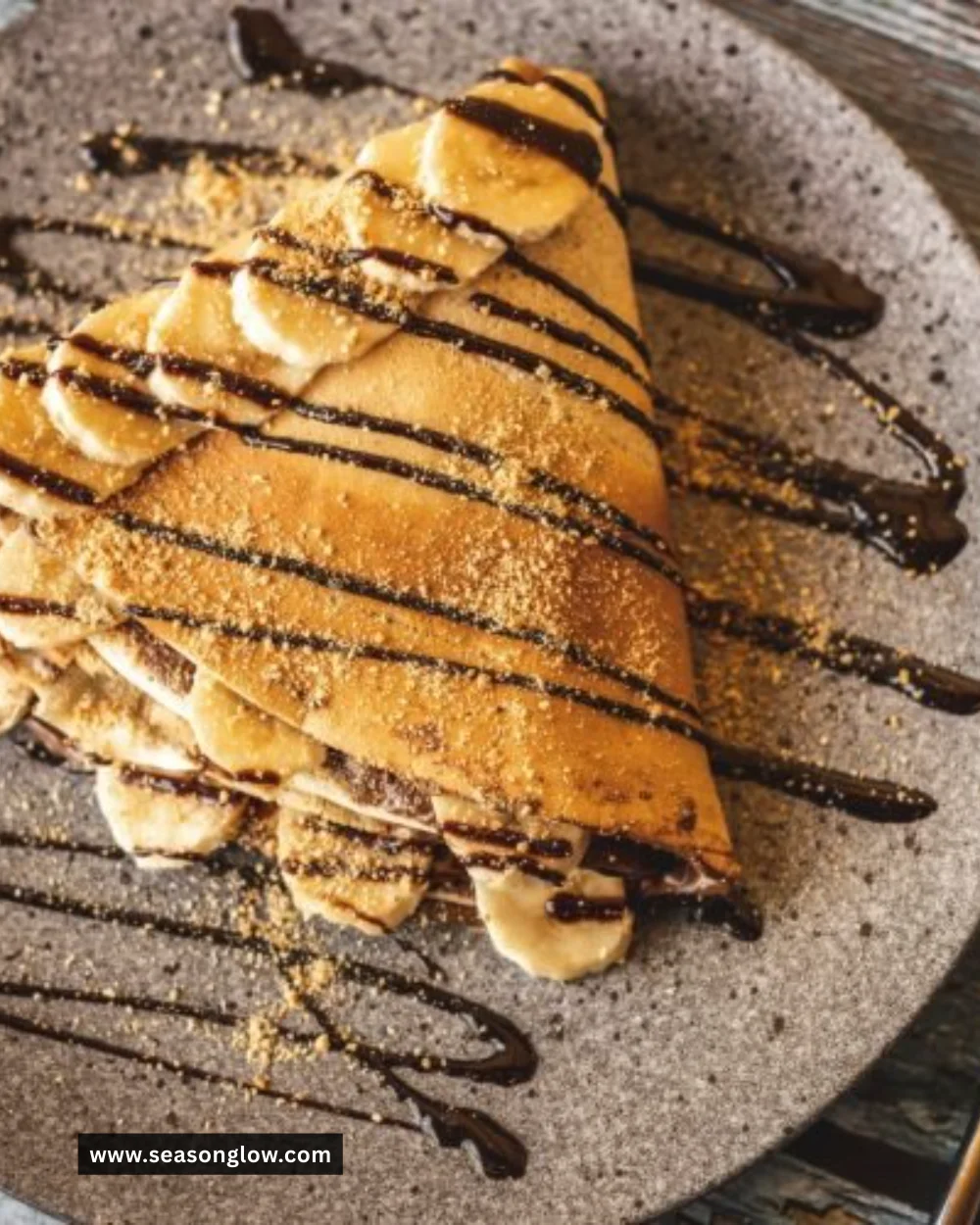 Delicious Nutella crepes filled with rich chocolate hazelnut spread