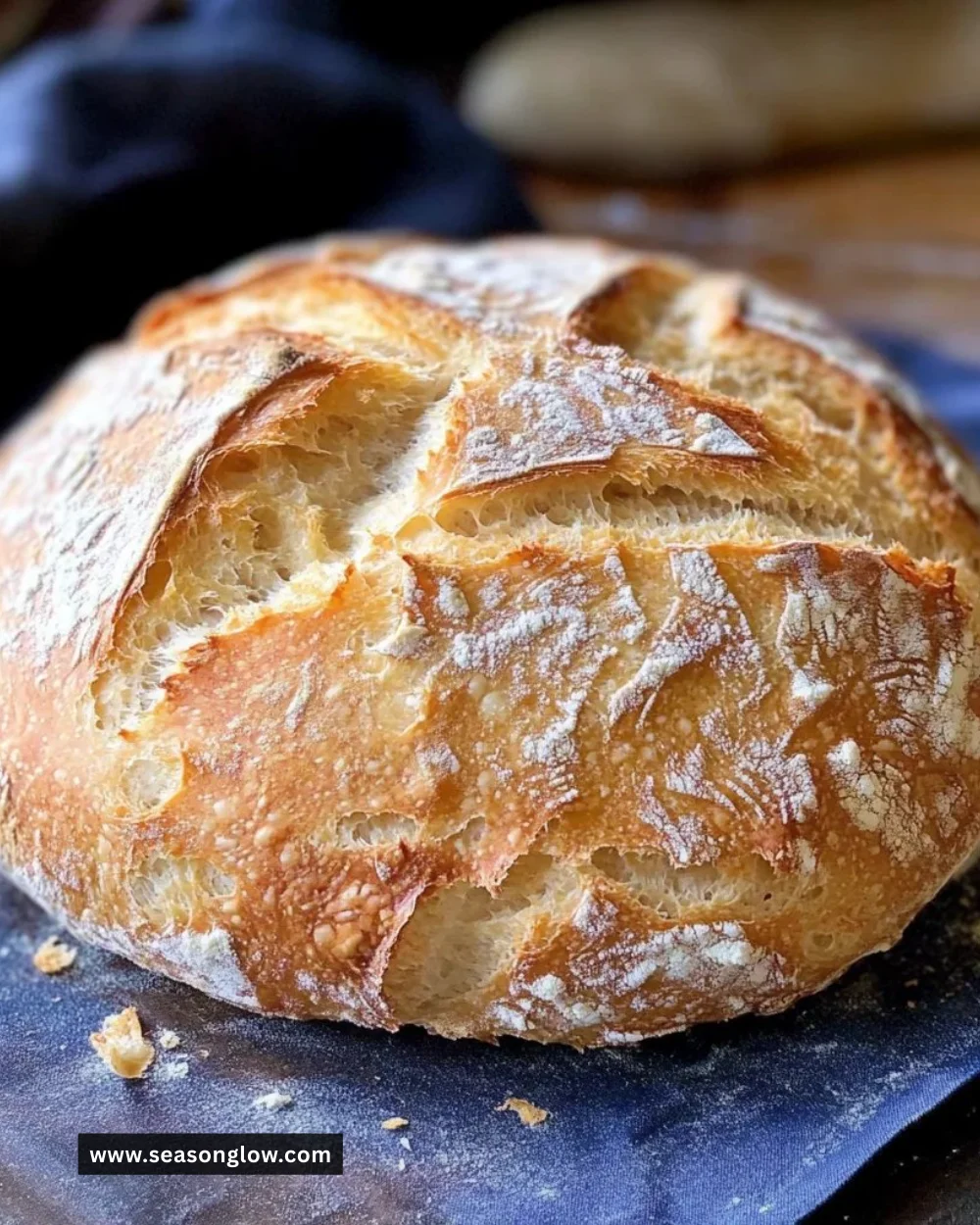 Homemade Rustic Italian Crusty Bread fresh out of the oven