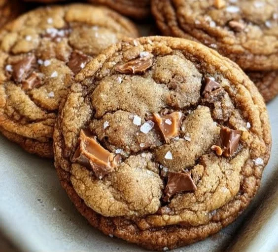 Brown Butter Coffee Toffee Cookies