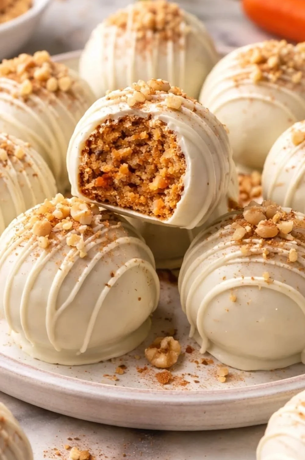 Carrot Cake Truffles for Cute Easter Desserts