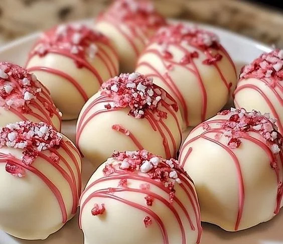 Decadent Strawberry Cheesecake Truffle Bites