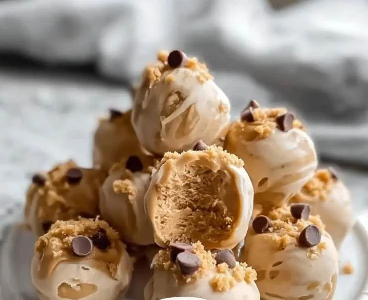 Frozen Greek Yogurt Peanut Butter Bites