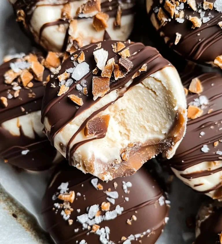 High-protein frozen peanut butter Greek yogurt bites served in a bowl.