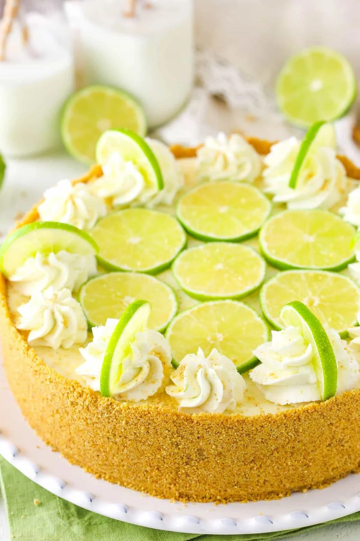 No Bake Key Lime Cheesecake