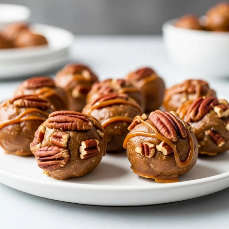 No-Bake Pecan Pie Bites served on a plate for a delicious dessert option