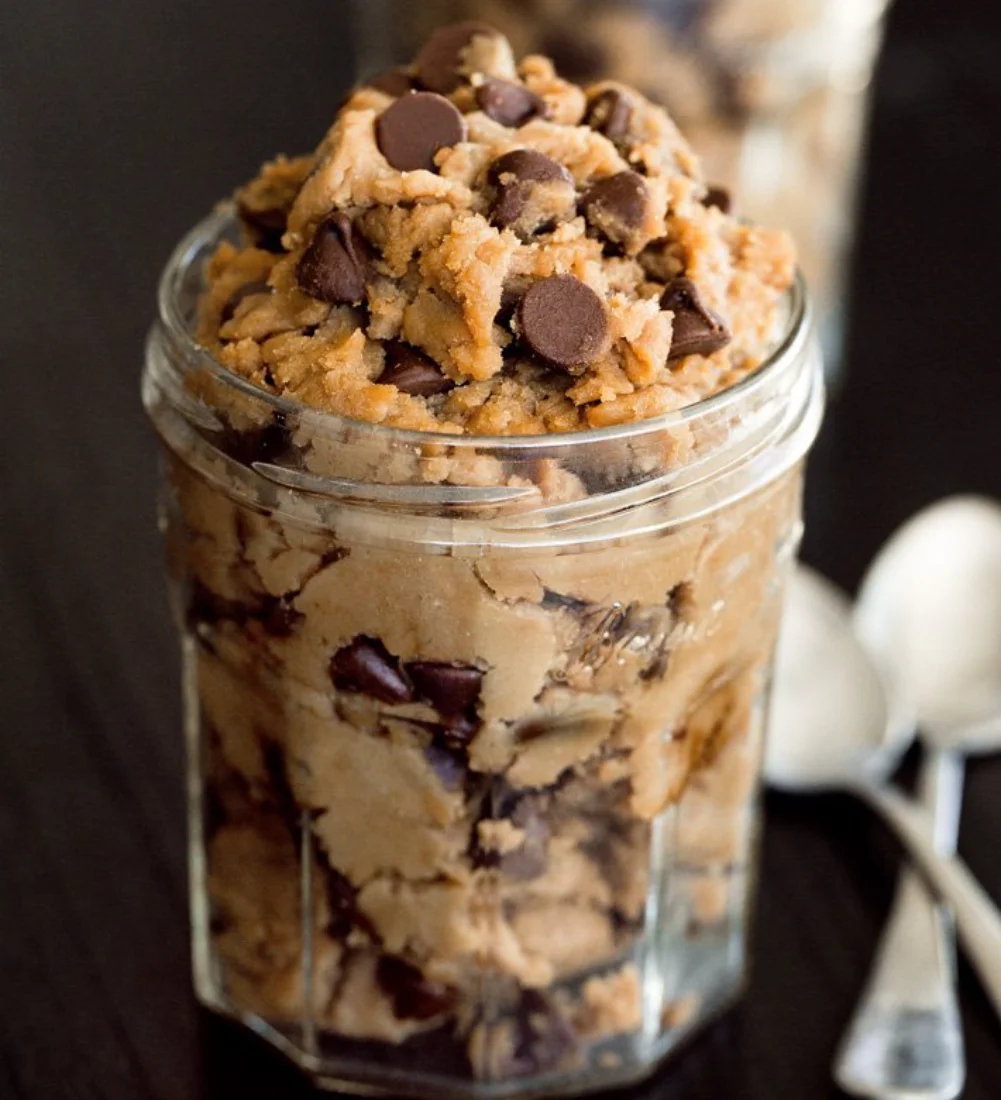 Delicious protein cookie dough made with healthy ingredients