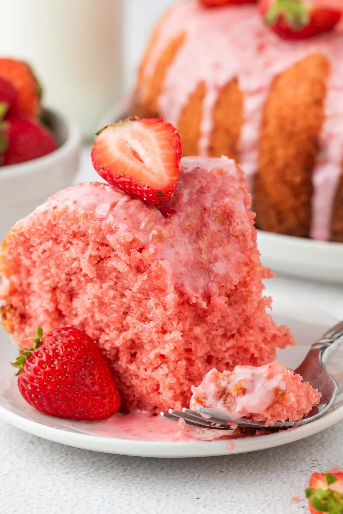 Strawberry Bundt Cake