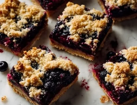 Blueberry Crumble Bars