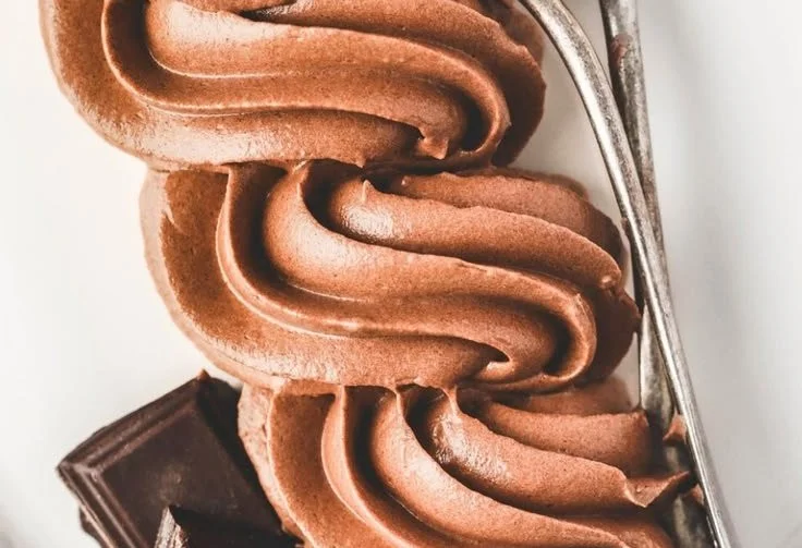 Delicious Chocolate Buttercream frosting on a cupcake