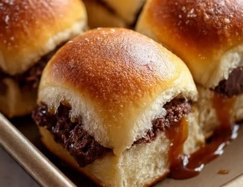 Chocolate Caramel Dessert Sliders