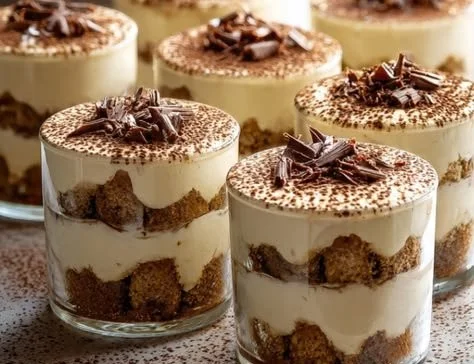 Classic Tiramisu in Mini Cups