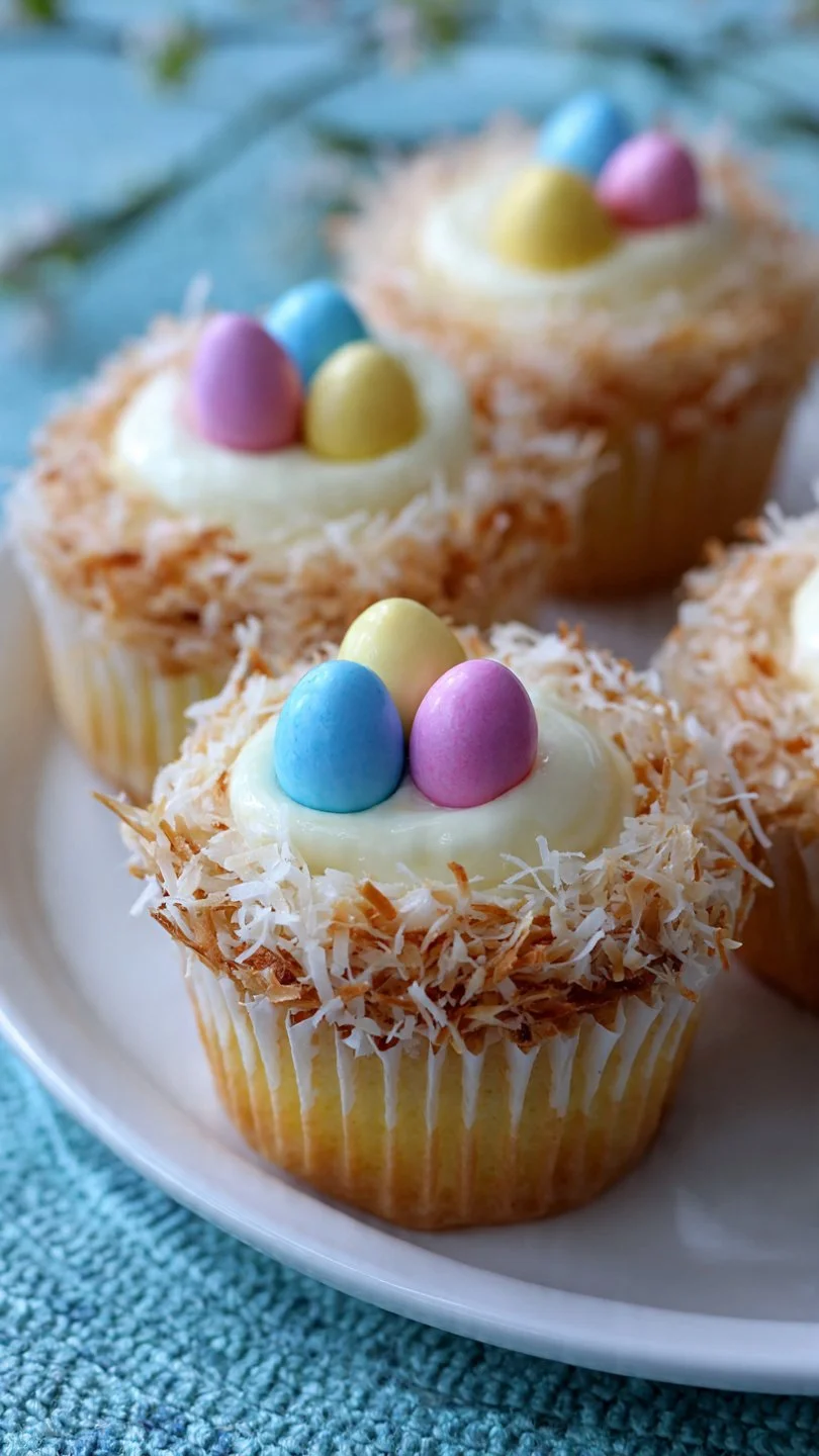 Coconut Nest Cupcakes