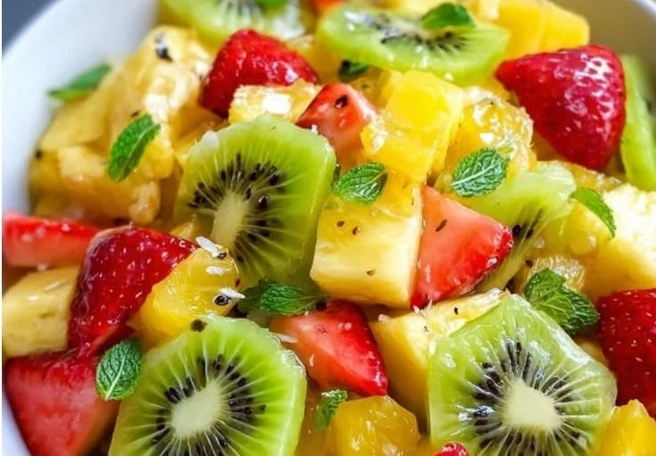 Fresh Pineapple Kiwi Salad